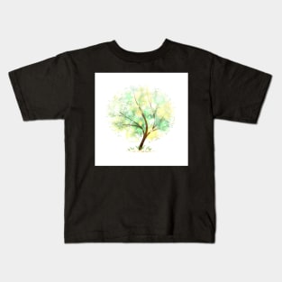 Summer tree. Mandalas and sunlight Kids T-Shirt